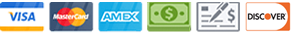 Massey Plumbing accepted payment methods including cash, check, and major credit cards