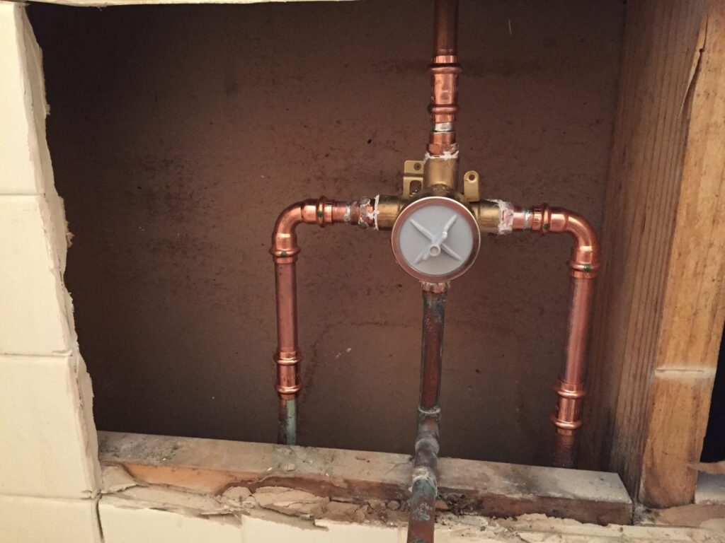Shower valve installation by Massey Plumbing in Port Richey, FL